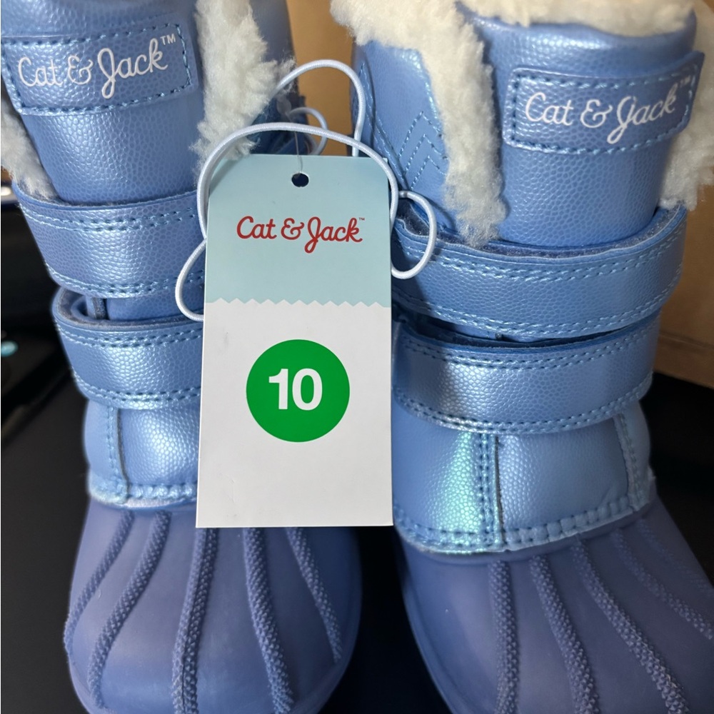 Cat & Jack Sky Blue Kids Winter Boots
